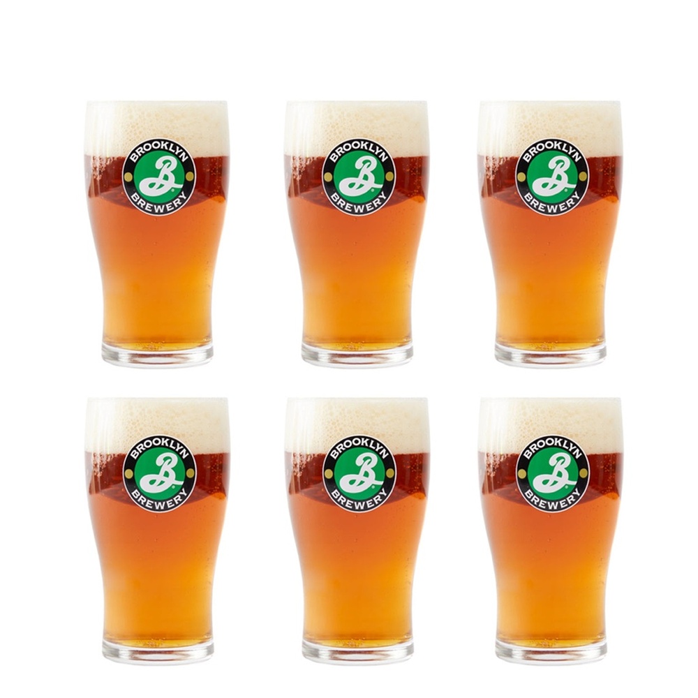 Brooklyn Brewery Classic Tulip Pint Glass for Craft Beer Lovers